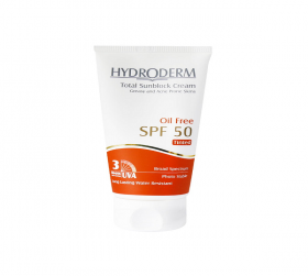 کرم ضد آفتاب هیدرودرم رنگی فاقد چربی با SPF 50 حجم 50 میلی لیتر
