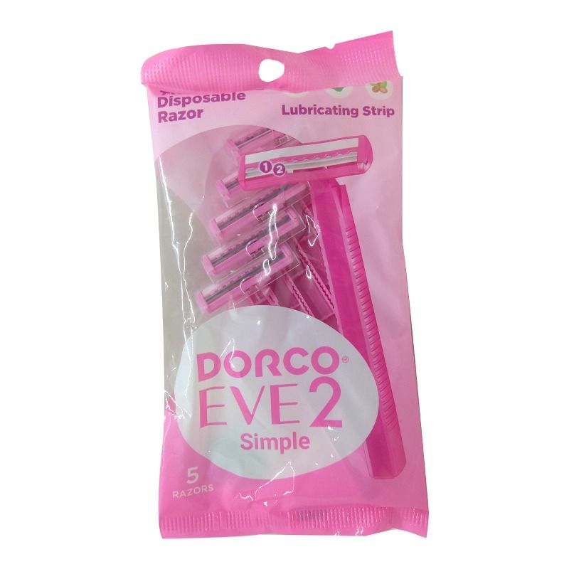 خود تراش 2 لبه زنانه دورکو مدل Dorco EVE 2 Disposable بسته 5 عددی