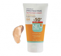 کرم ضد آفتاب هایلی پروتکتیو فاقد چربی پوست چرب و مختلط نئودرم+SPF 50 رنگی -روشن 50 ml